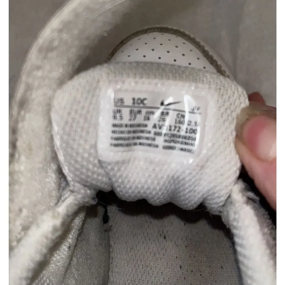 Nike Court Borough Low SL TDV Sneaker White Size 10c AV3172 100